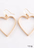 Boho Earrings, RH Dangle Earrings, Heart Loop